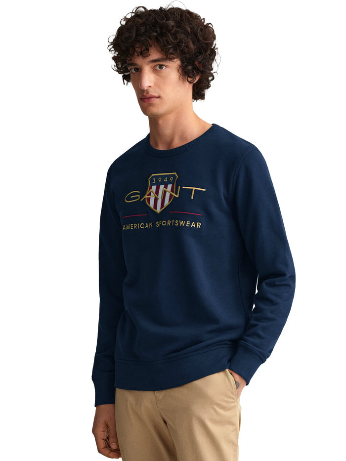 GANT_SWT_ARC_SHIELD RAWDENIM RAWDENIM
