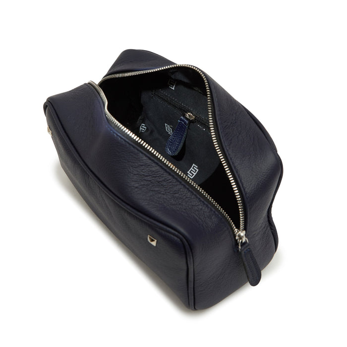 men's Minimalistic Leather Bag - violet