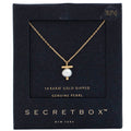 Gold with Pearl Charm Detail Necklace
