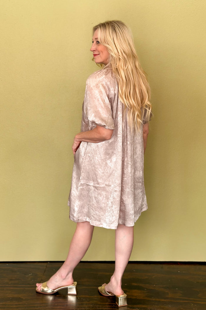 Golden Glow Occasion Dress