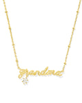Grandma Pendant Necklace in Gold