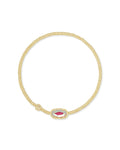 Grayson Stretch Bracelet in Gold Dichroic Glass