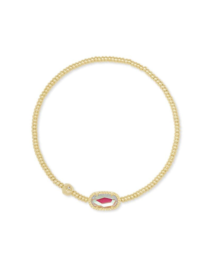 Grayson Stretch Bracelet in Gold Dichroic Glass