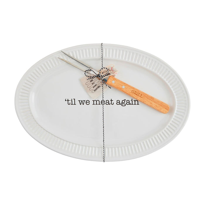 Grilled Platter & Fork Set