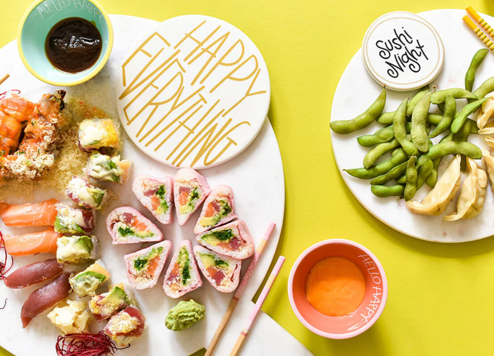 Happy Everything Mini Marble Serving Board