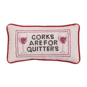 Happy Hour Needlepoint Pillows