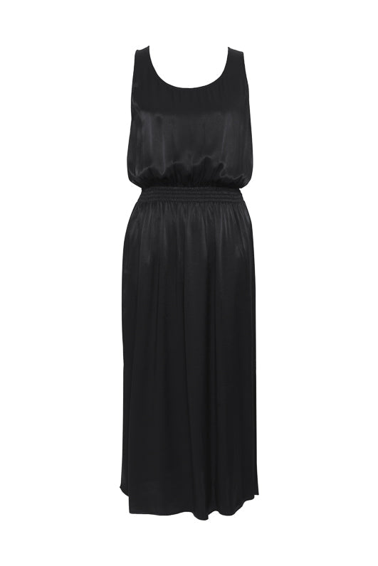 The Hayley Tank Dress in black.