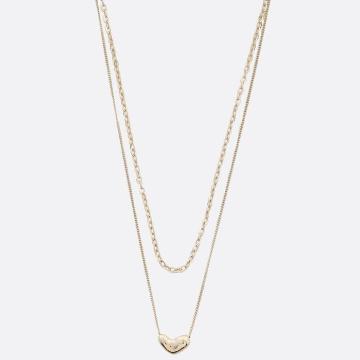 Heart & Chain Layered Necklace