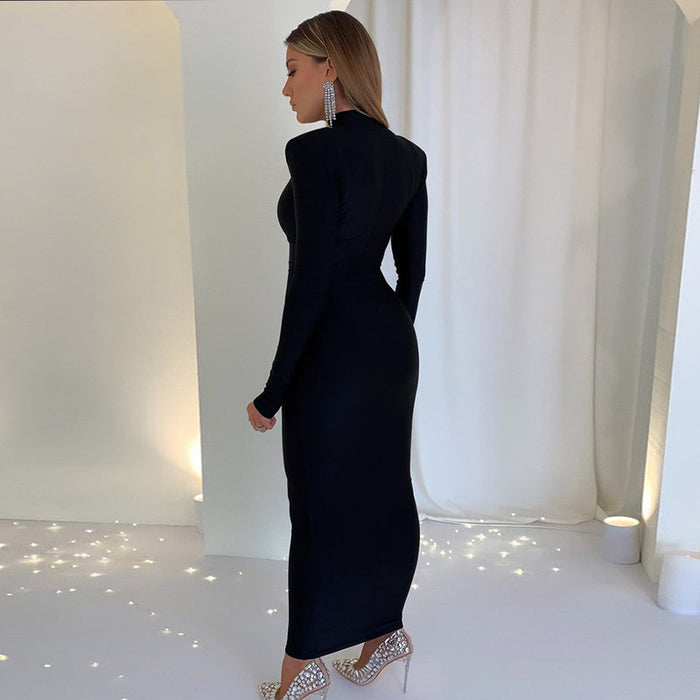Helena Midi Dress - Black