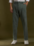 men's corduroy crop trouser in green