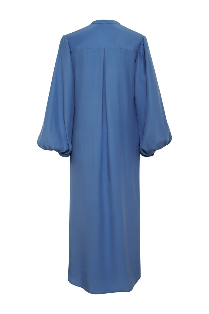 Isabela Sleeve Long Dress Mediterranean Blue