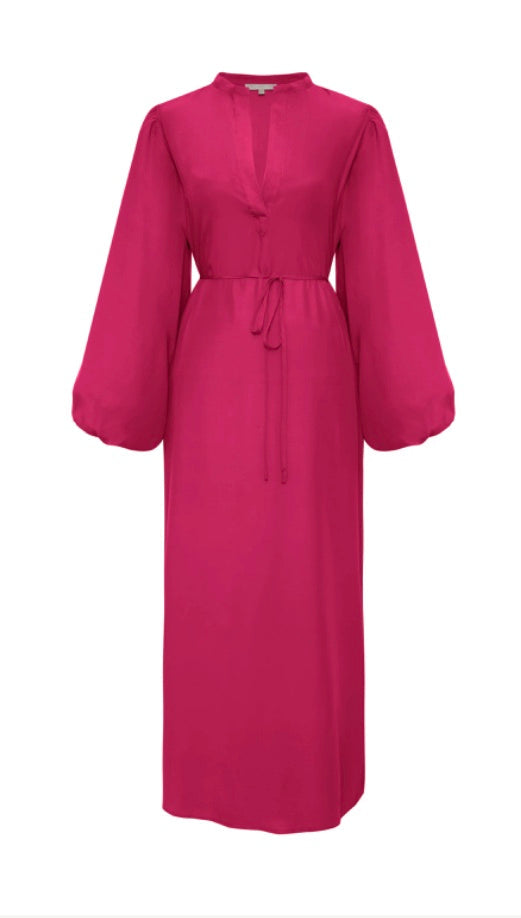 Isabela Sleeve Long Dress Pink Pink