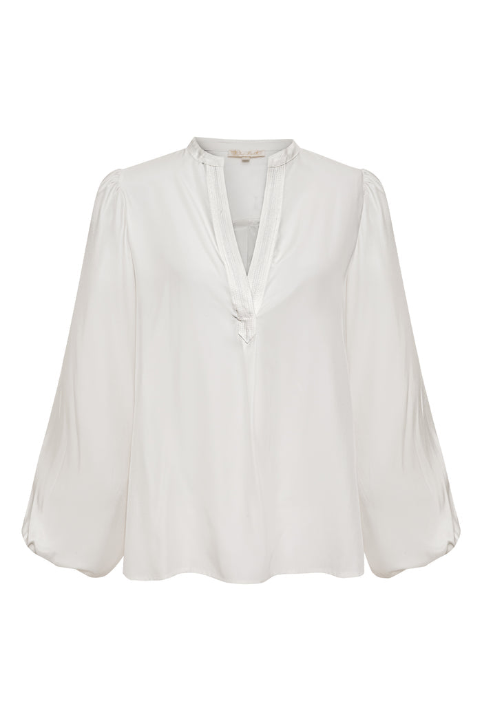 Isabela Sleeve Top Bright White
