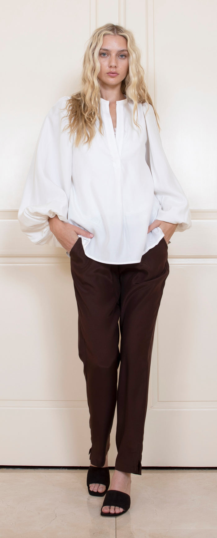 Isabela Sleeve Top Bright White