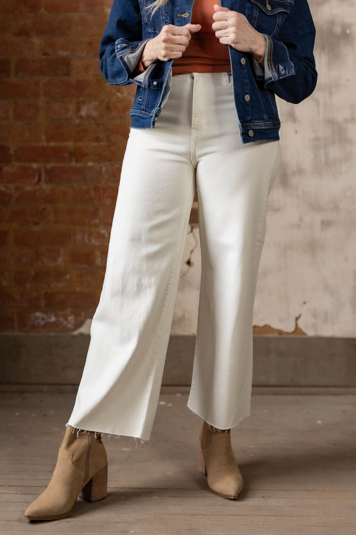It Just Gets Better Wide Leg Crop Jean