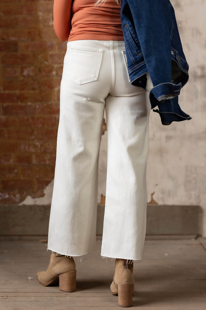 It Just Gets Better Wide Leg Crop Jean