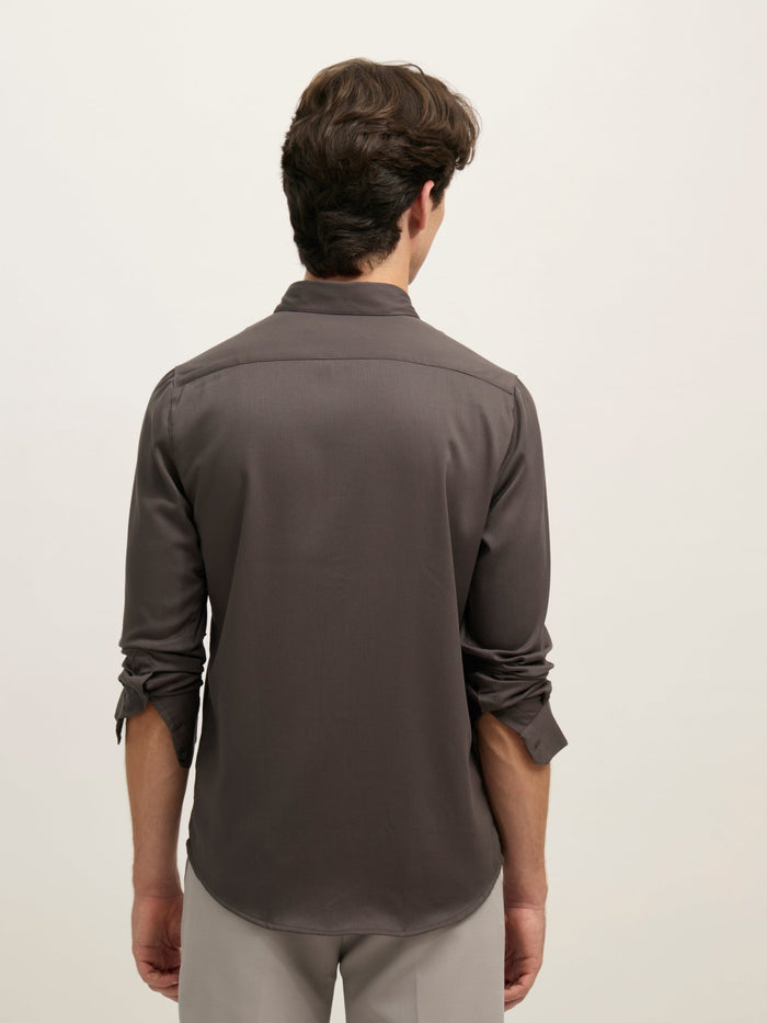 Ivar - Turkish Fit Striped Shirt - Charcoal