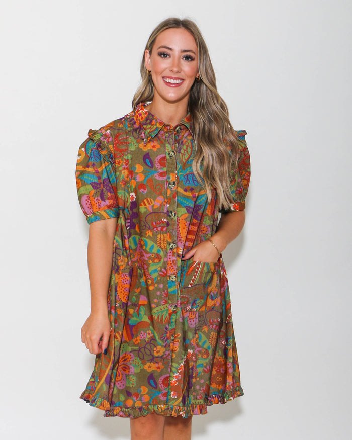 Ivy Jane | Mod Flair Corduroy Dress