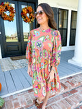 Ivy Jane | Peach Floral Dress