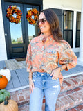 Ivy Jane | Snap Front Shirt in Coral