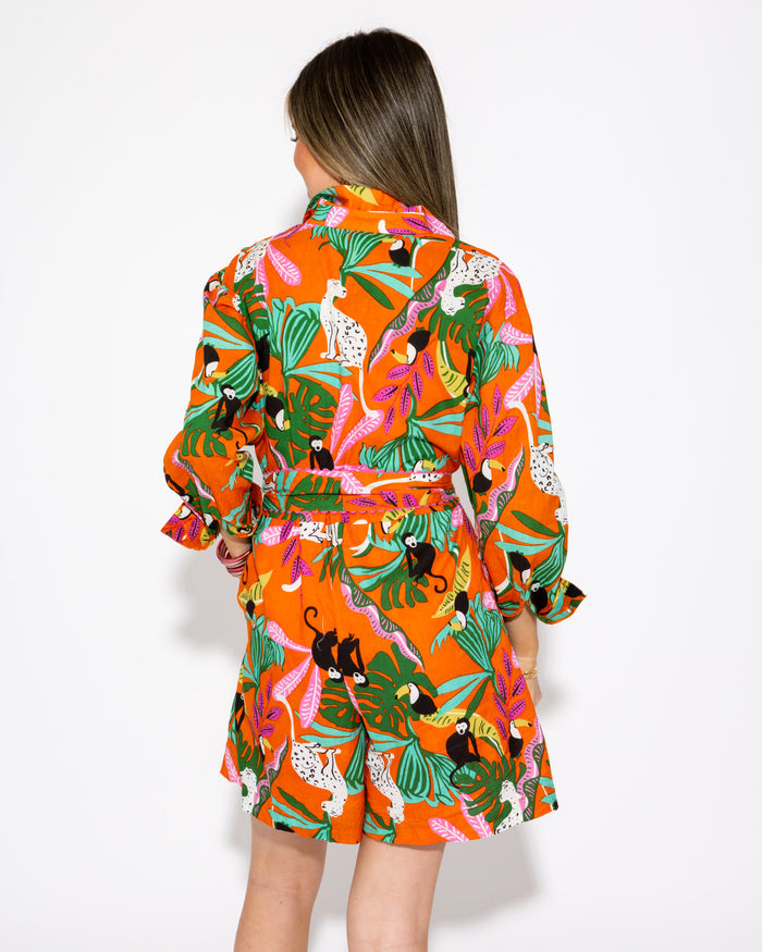 Ivy Jane | Tropical Shirt Style Romper