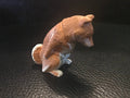 Japan Bowing Shiba Inu dog animal PVC mini Model Figure Figurine