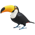 Japan Toco Toucan Bird PVC mini figure model capsule A