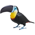 Japan Toucan Bird PVC mini figure model capsule D