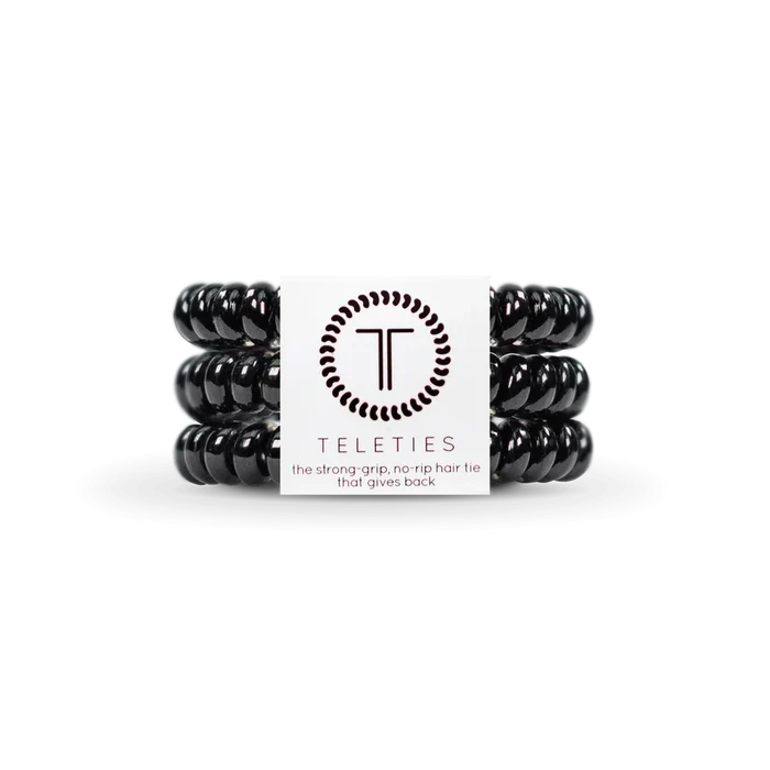 Jet Black Small Teleties