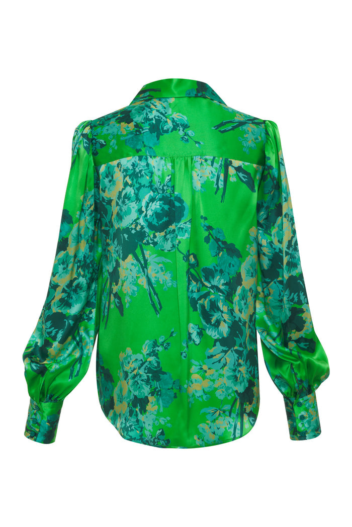 Jocelyn Print Shirt Apple Green Napa