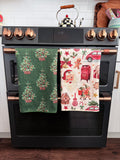 Jolly Pines/Christmas Lane: 2 Double Sided-Hand Towels