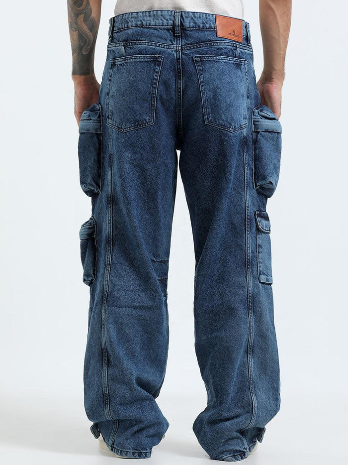 baggy cargo jeans featuring 10 pockets including zipper pockets. 
baggy cargo jeans pant for men
stylish baggy jeans for men