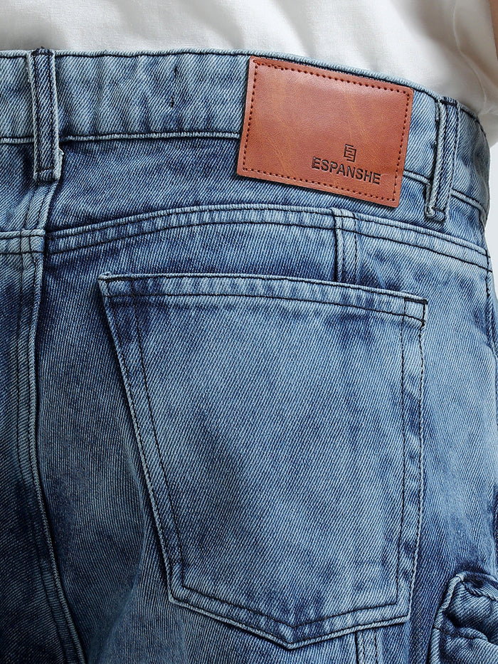 baggy cargo jeans featuring 10 pockets including zipper pockets. 
baggy cargo jeans pant for men
stylish baggy jeans for men