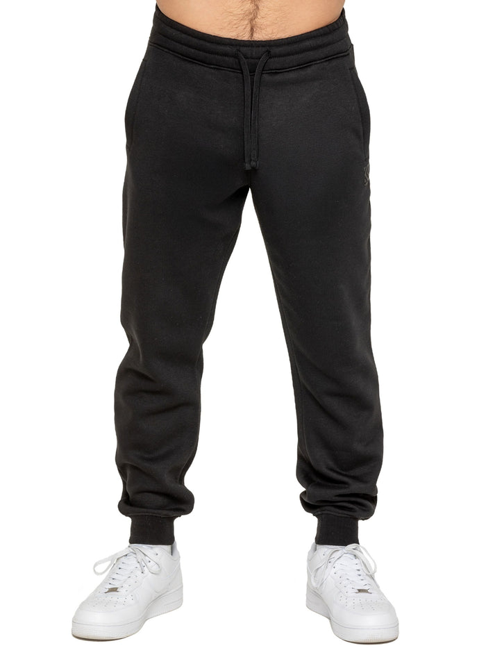 KZJG156 JOGGER Kruze | 2 Pack Mens Fleece Joggers - Charcoal/Black KRUZE RAWDENIM