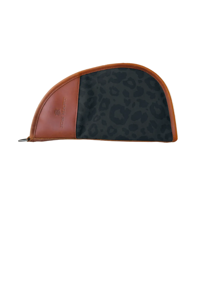 Dark Leopard Coated Canvas