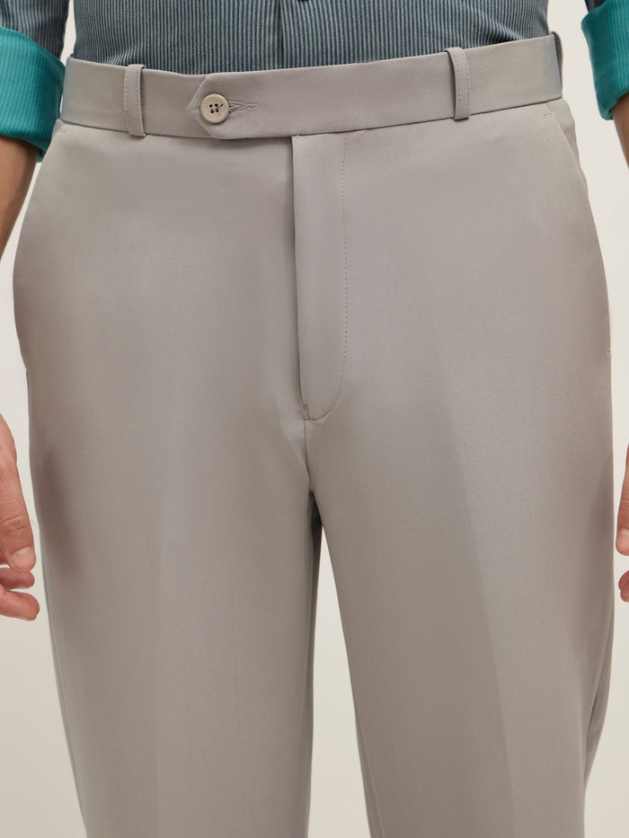 men's Straight Fit Formal Pant - gray