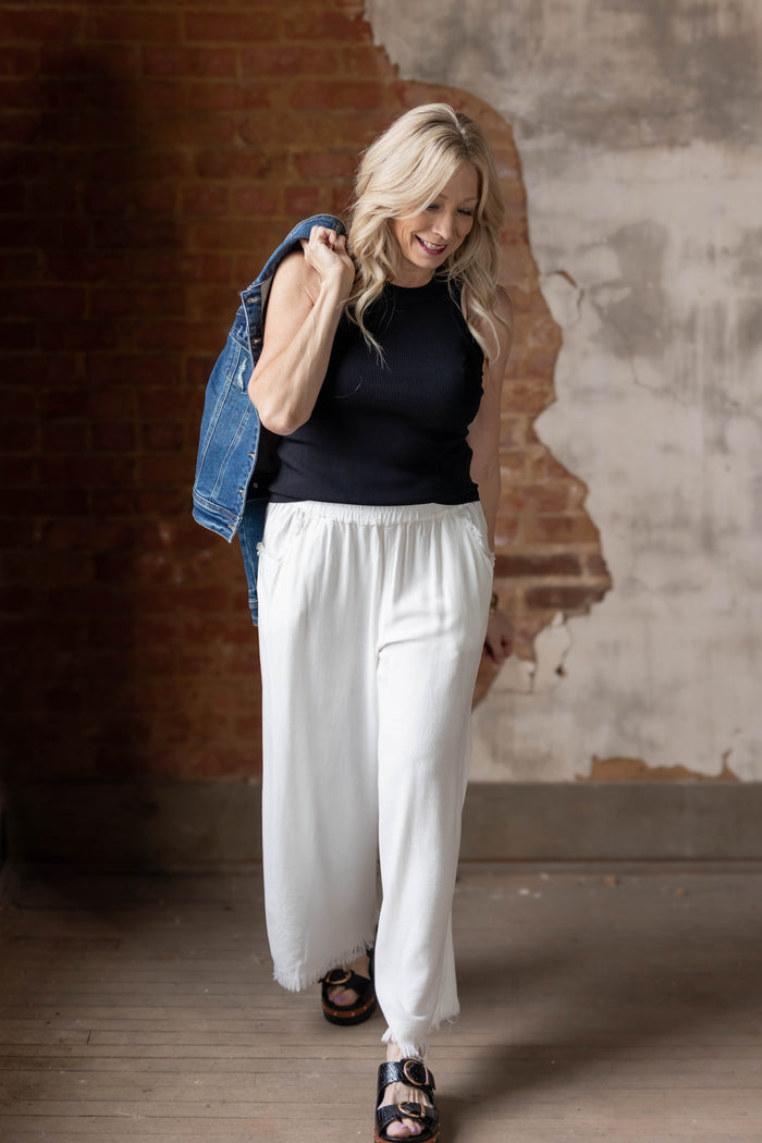 Less Is More Wide Leg Pant
