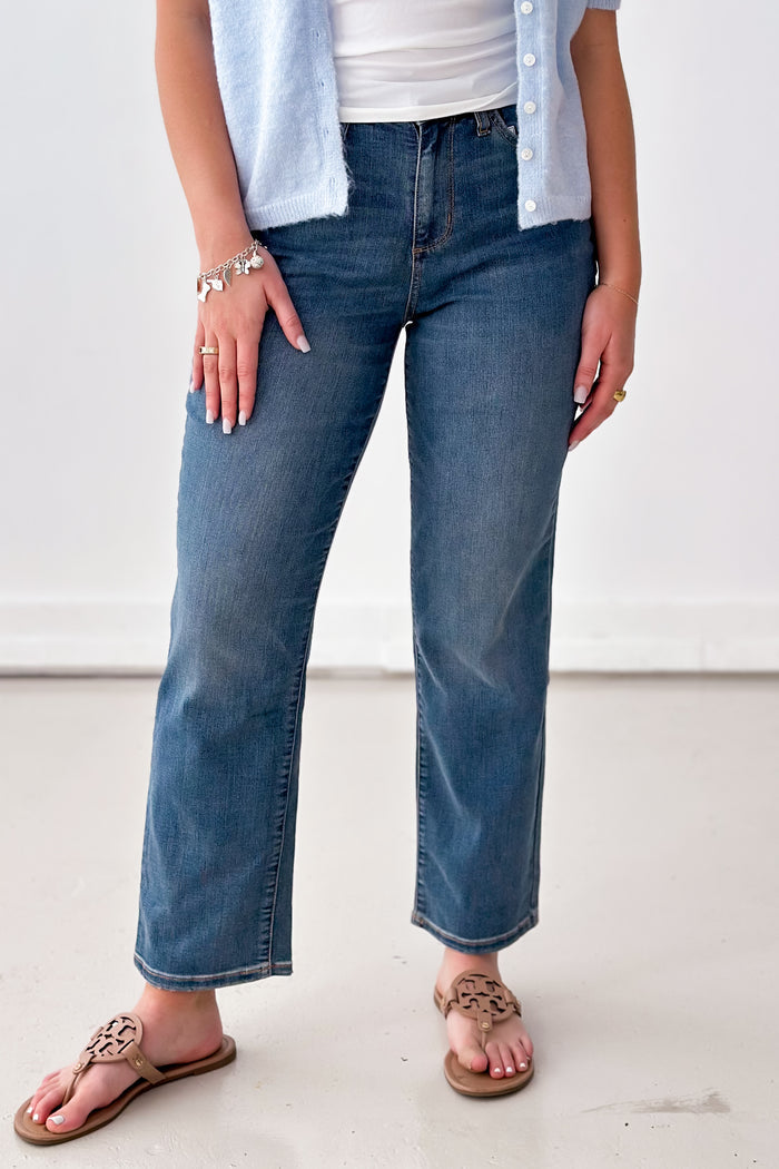 Little Did You Know Straight Leg Jean