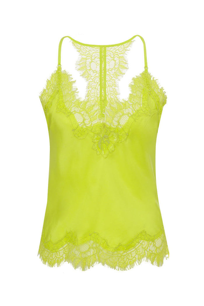 Lucy Crop Cami Lime