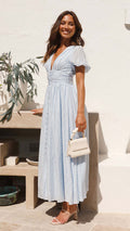 Lyara Midi Dress - Blue