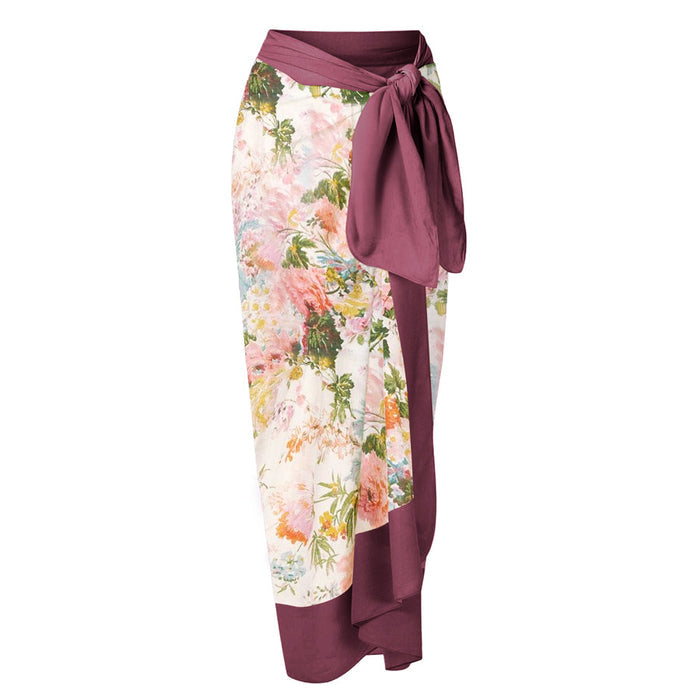 Marie One Shoulder Bikini  Set - Apricot