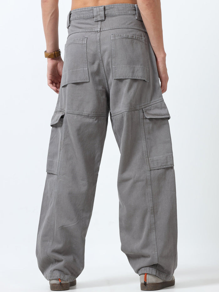 Maverick - Baggy Cargo Jean - Gray - Espanshe
baggy pants for men
loose fit cargo for man