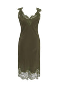 Megan Coco Dress Dark Olive