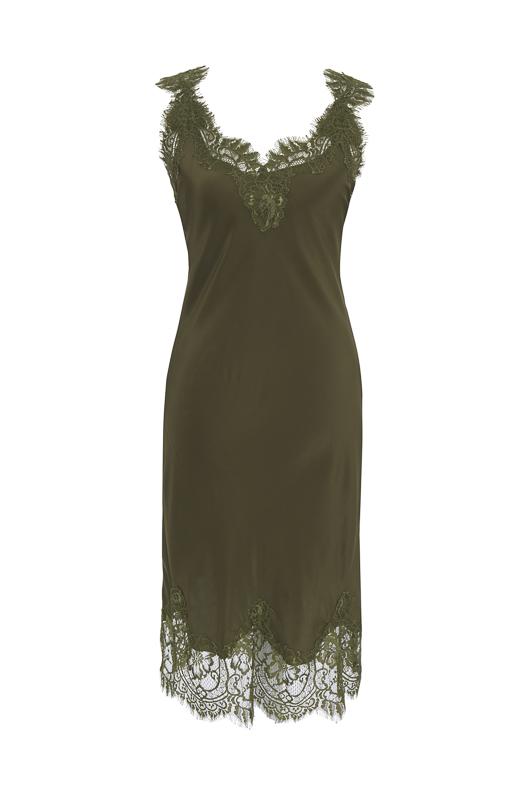 Megan Coco Dress Dark Olive