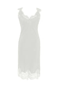 The Megan Coco Dress in dove.