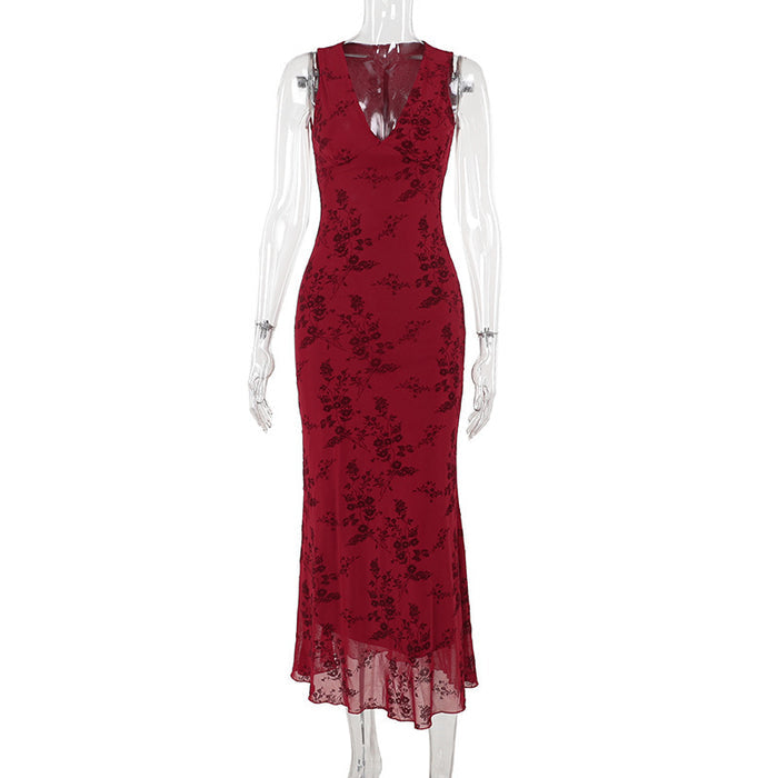Melys Dress-Maroon