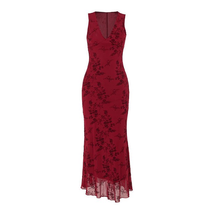 Melys Dress-Maroon