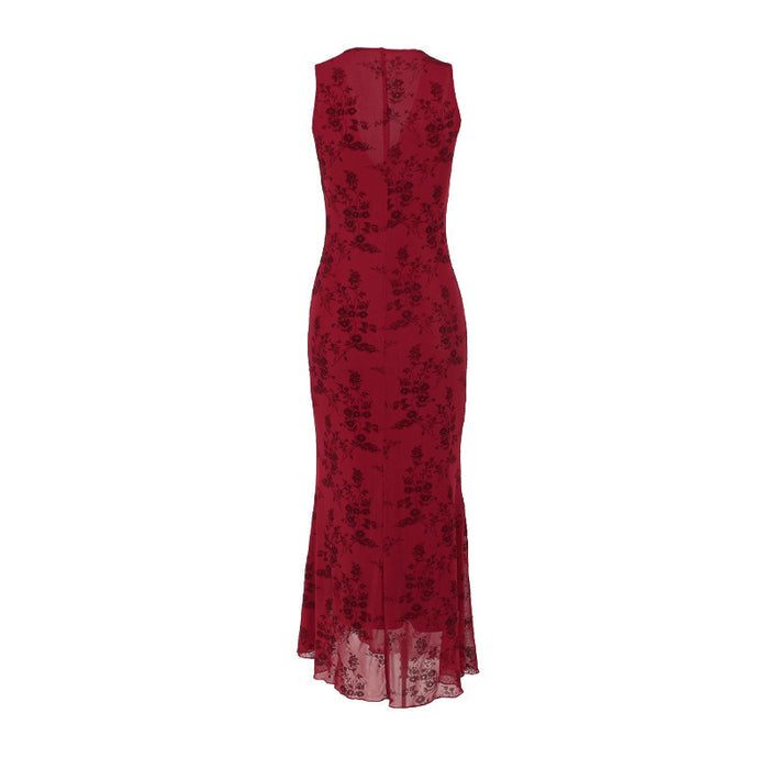Melys Dress-Maroon