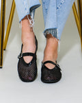 Mesh Mary Jane in Black