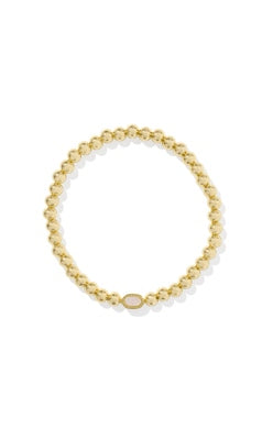 Mini Elaina Stretch Bracelet in Gold Iridescent Drusy